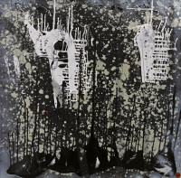 Black-and-White,-tecnica-mista,-100x100-cm,-n°15 thumbnail