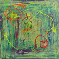 Gioco, tecnica mista, 50x50 cm, n°11 thumbnail