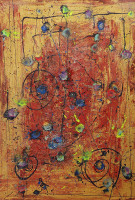 Il volto, tecnica mista, 80x120 cm, n°13 thumbnail