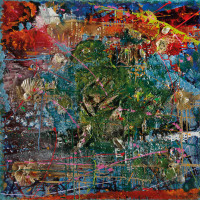 Riflessi,-tecnica-mista,-100x100-cm,-n°17 thumbnail