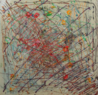 Vita, tecnica mista, 100x100 cm, n°19 thumbnail